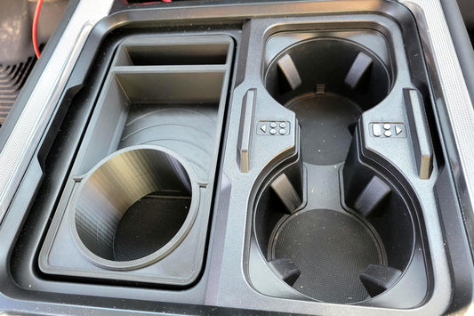 2023-2025 F250 SuperDuty Upgraded cup/phone storage