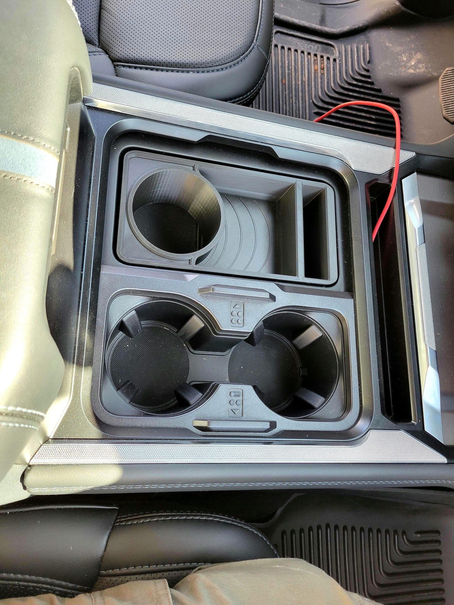 2023-2025 F250 SuperDuty Upgraded cup/phone storage