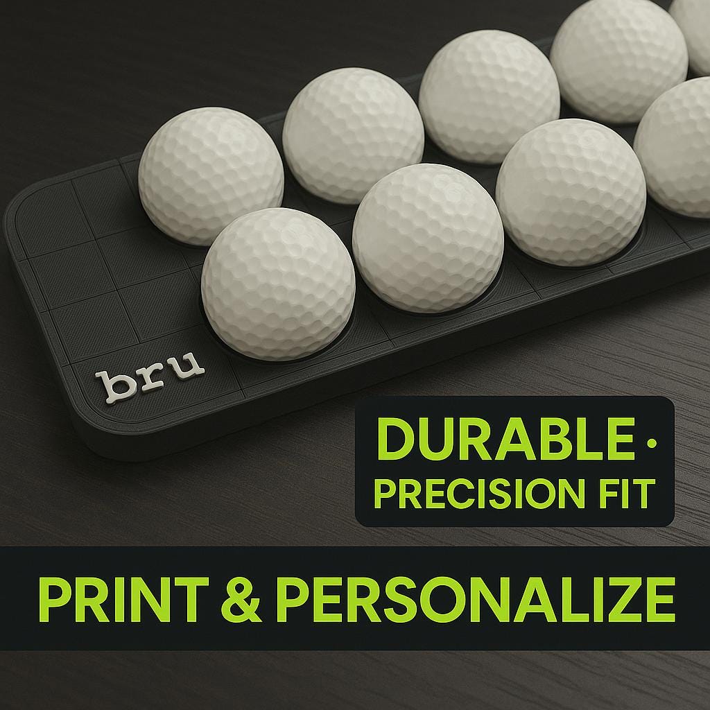eufyMake E1 UV Printer Golf Ball Jig (Fits 12 Golf Balls w/ Alignment aid)