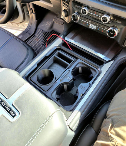 2023-2025 F250 SuperDuty Upgraded cup/phone storage